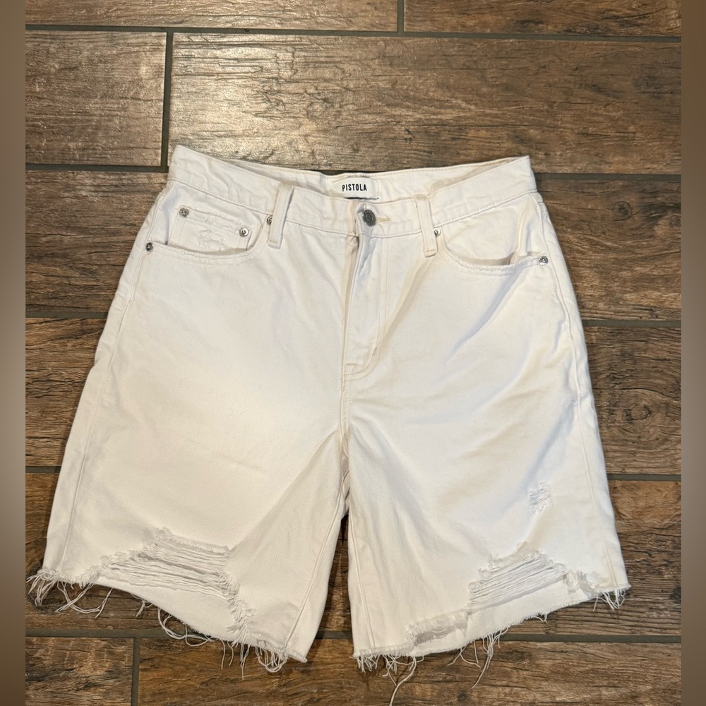 Pistola White Kelly 90’s Skater Denim Shorts
